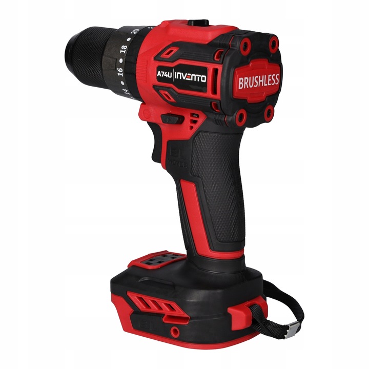Wiertarko wkrętarka udarowa akumulatorowa 3/8" INVENTO A74U samo urządzenie