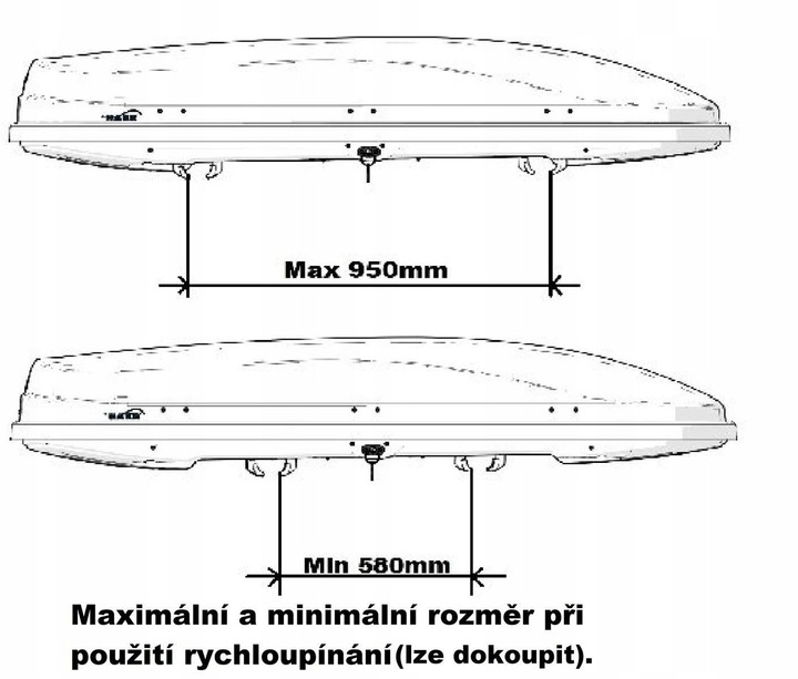 BAGAŻNIK DACHOWY BOX BOKS NA DACH HAKR MAGIC 400 LITRÓW