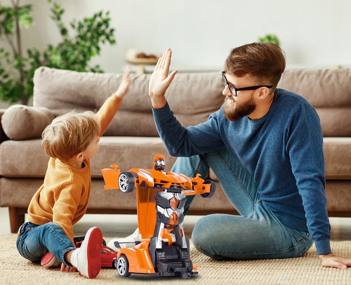 AUTO ROBOT TRANSFORMUJĄCY SAMOCHÓD NA PILOTA ZDALNIE STEROWANY DLA CHŁOPCA