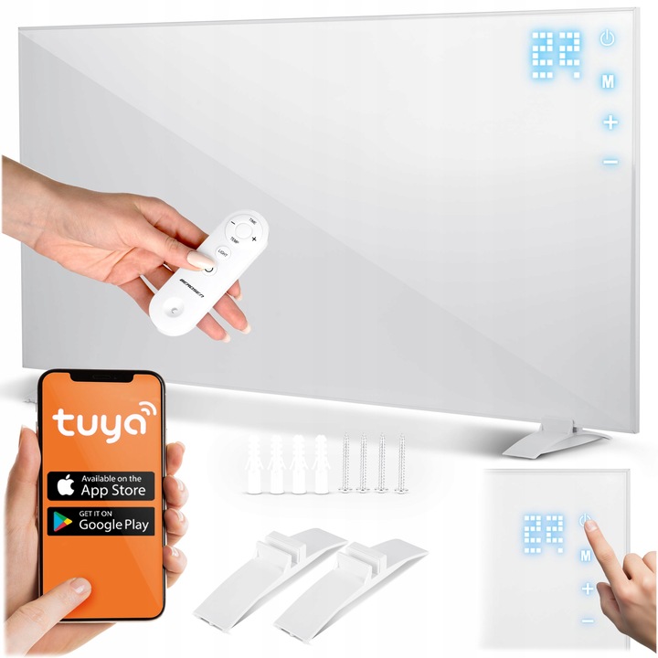 Grzejnik na podczerwień promiennik 720W panel grzewczy pilot WiFi aplikacja