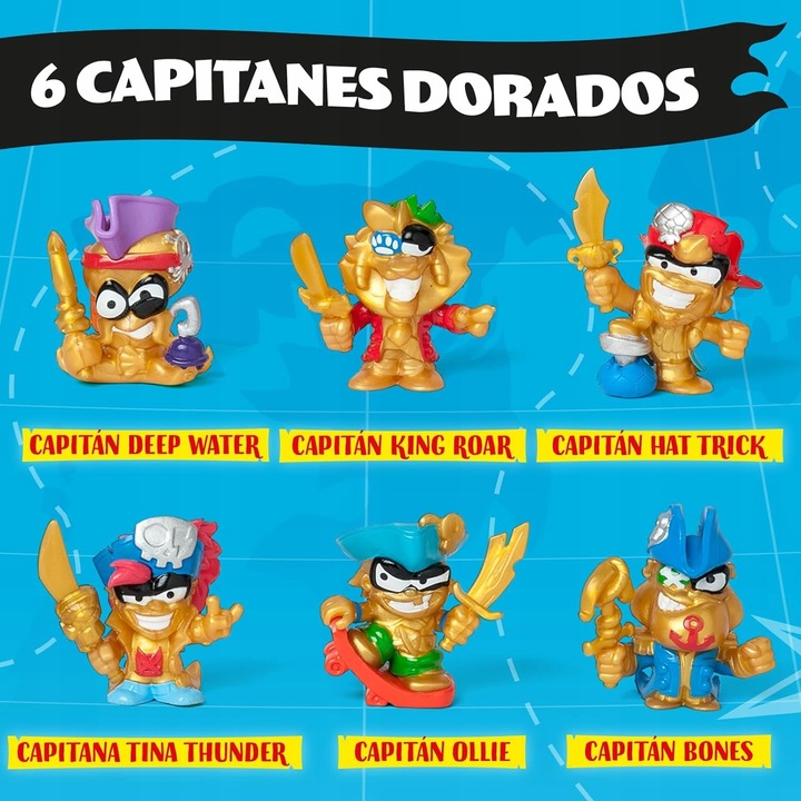 MAGIC BOX - PIRATIX - SERIA GOLDEN TREASURE - 6 SZT SASZETEK Z FIGURKĄ