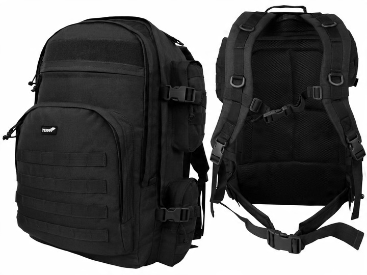 Plecak Turystyczny Taktyczny Wojskowy Duży GRIZZLY TEXAR 65L MOLLE CZARNY