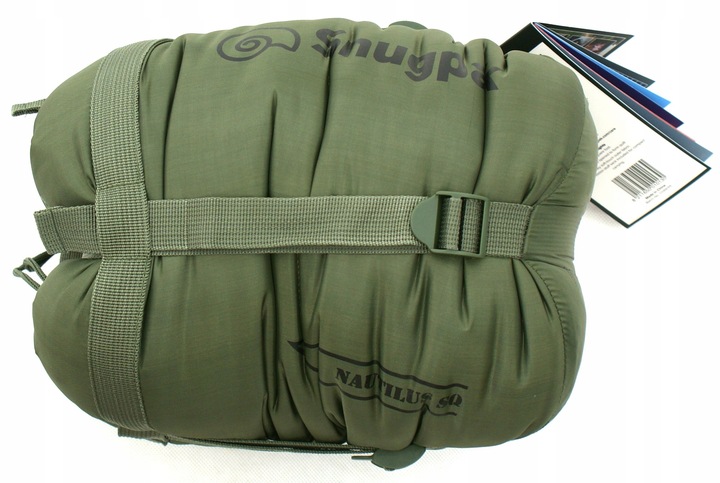 SNUGPAK ŚPIWÓR NAUTILUS BASECAMP LEKKI 80 cm x 220 cm -2°C Prawy Olive