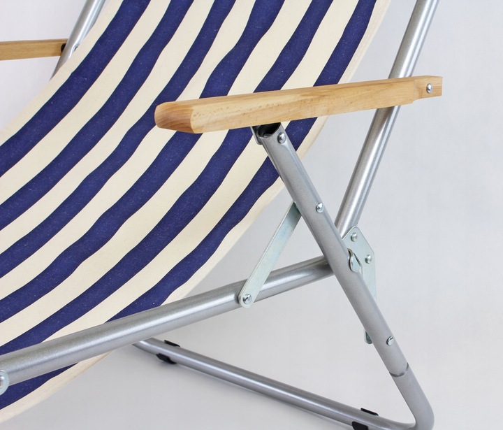 Leżak plażowy składany do torby MAX 150 KG, tradycyjny, aluminiowy