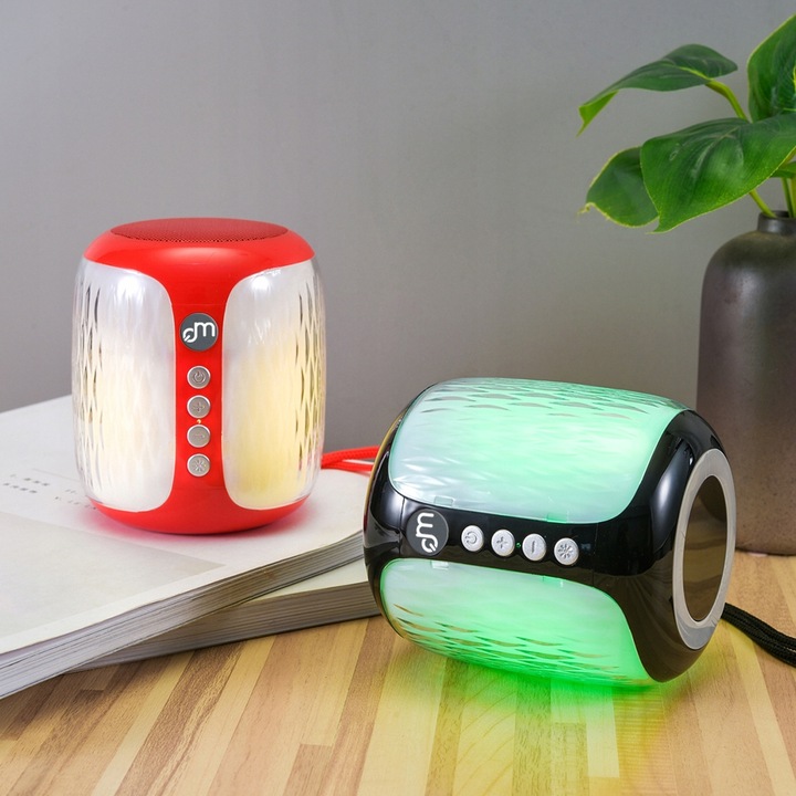 GŁOŚNIK BLUETOOTH BEZPRZEWODOWY LAMPKA LED KOLORY