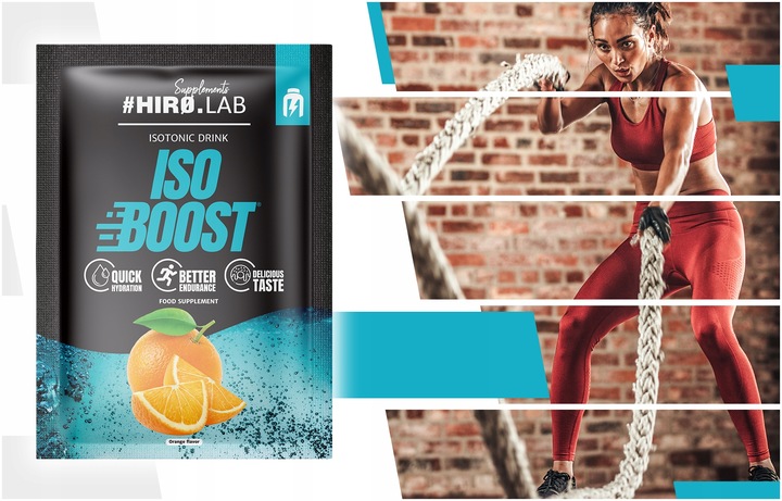 IZOTONIK ISO KONCENTRAT NAWODNIENIE ELEKTROLITY pomarańcz 25x 25g box hiro