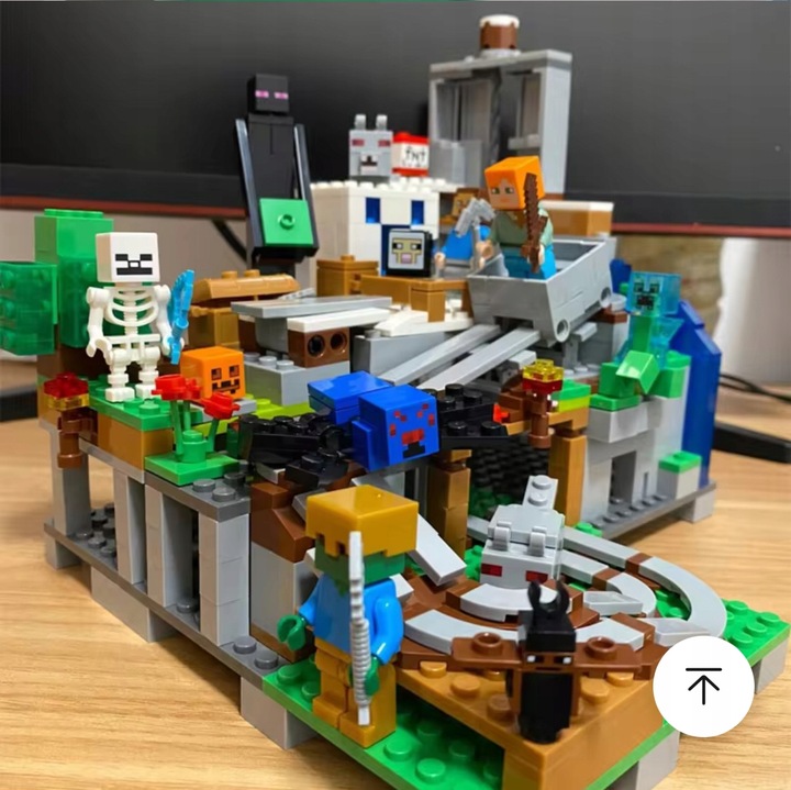 KLOCKI Minecraft GÓRSKA JASKINIA KOPALNIA