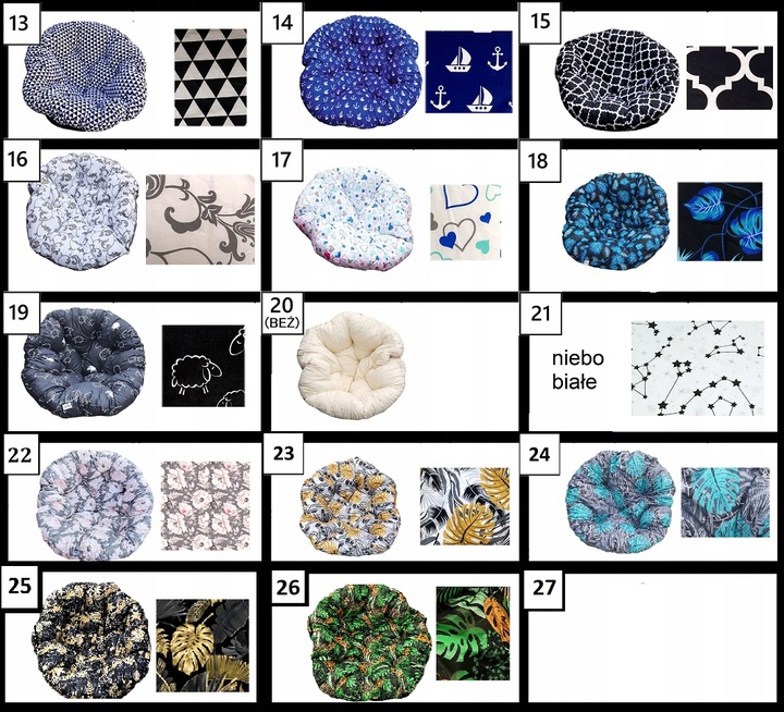 ROZBIERALNA PODUSZKA NA HUŚTAWKĘ BOCIANIE GNIAZDO