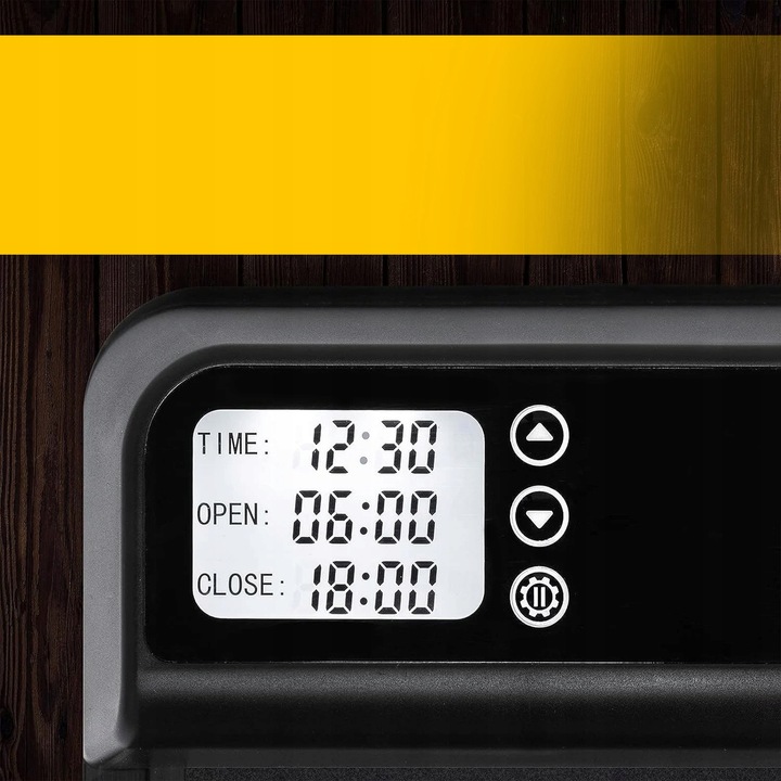 AUTOMATYCZNE DRZWI DO KURNIKA OTWIERANIE DRZWI Z TIMEREM METALOWE CZUJNIK