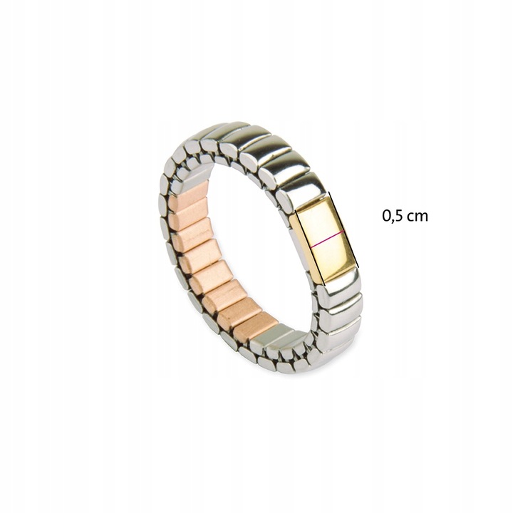 PIERŚCIONEK OBRĄCZKA MAGNETYCZNA ZŁOTA SREBRNA
