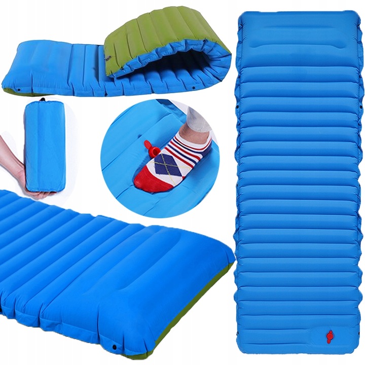 MATERAC TURYSTYCZNY SAMOPOMPUJĄCY MATA CAMPINGOWA WBUDOWANA POMPKA LEKKI