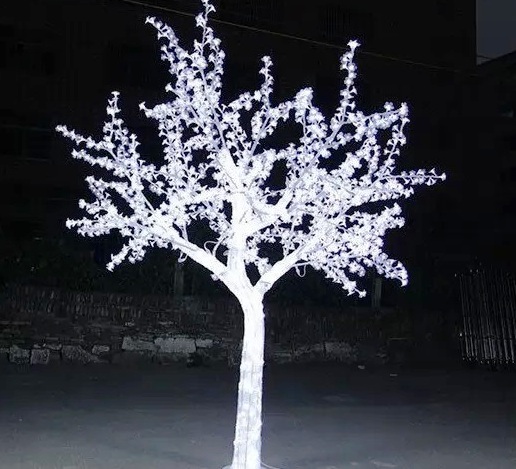 DUŻE ZEWNĘTRZNE DRZEWKO LED AKRYL BIAŁE ZIMNE 120CM FLASH GD521