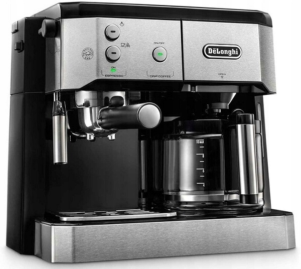 Ekspres do kawy kolbowy ciśnieniowo przelewowy Delonghi BCO421.S (P)