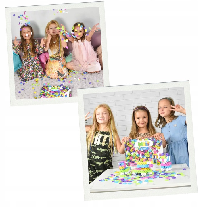 KLOCKI WAFLE KONSTRUKCYJNE MELI Basic 150 El MINI PUZZLE GOFRY EDUKACYJNE