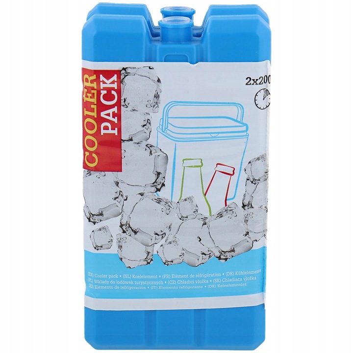WKŁAD CHŁODZĄCY lodówka turystyczna torba NIETOKSYCZNY ZESTAW 10 szt x 200g