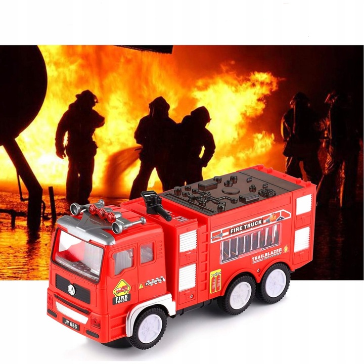 Straż pożarna wóz strażacki światło dźwięk automatyczna jazda