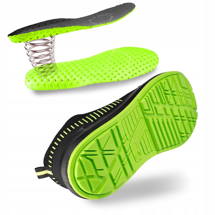 BUTY ROBOCZE MĘSKIE PÓŁBUTY SPORTOWE ODDYCHAJĄCE Z NOSKIEM S1 BHP LEKKIE