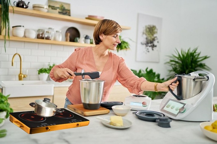 KUCHENKA PŁYTA CERAMICZNA PODWÓJNA DWUPALNIKOWA