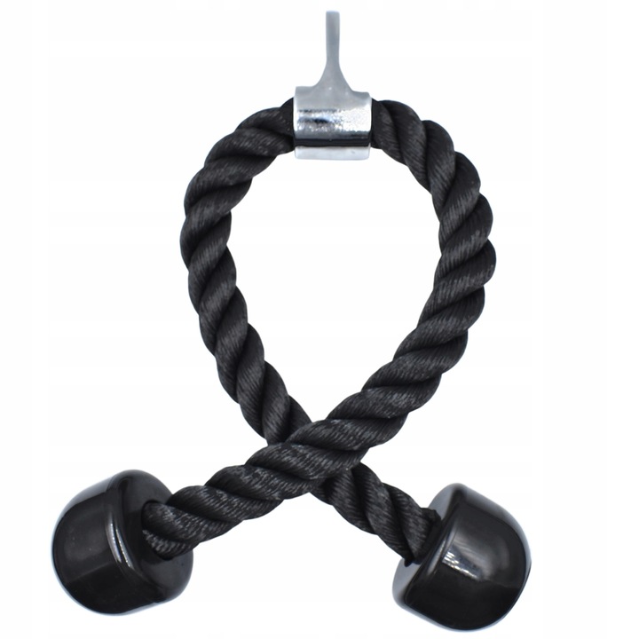 SZNUR LINA UCHWYT DO WYCIĄGU ATLASU GÓRNEGO DOLNEGO NA TRICEPS DO ĆWICZEŃ