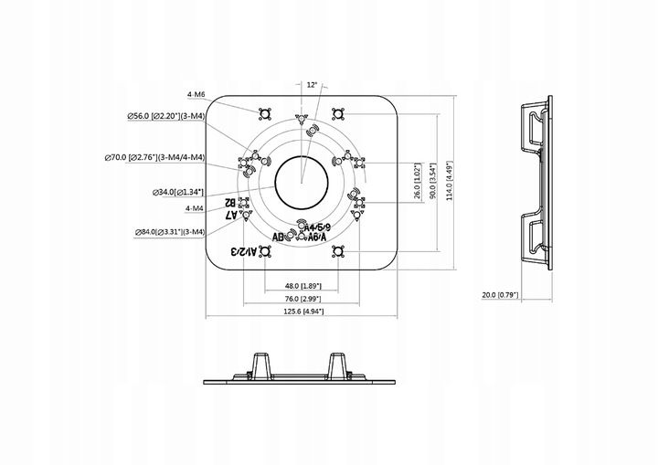 Uchwyt słupowy Dahua PFA152-E