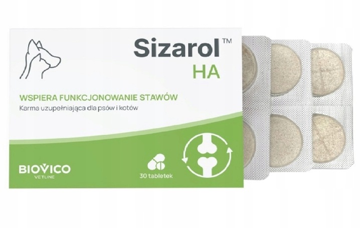 Sizarol Complex HA 30 kapsułek NA STAWY DLA PSA I KOTA