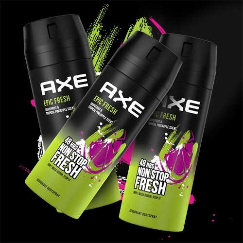 AXE Epic Fresh Body dezodorant 3x150 ml DEO