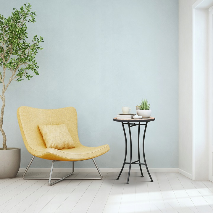 Meble Balkonowe Zestaw dla 2 Osób 1 Stół + 2 Krzesła Alu Czarny