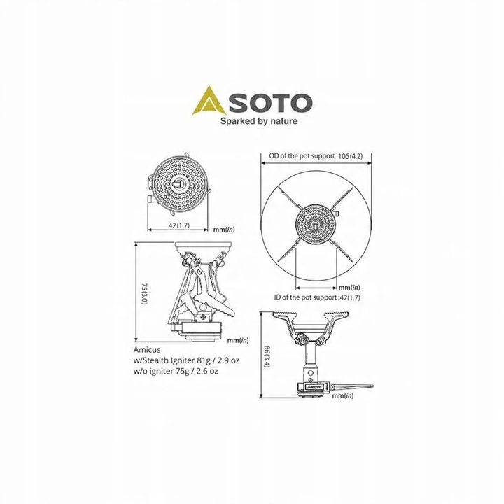 Kuchenka turystyczna Amicus w Igniter SOTO