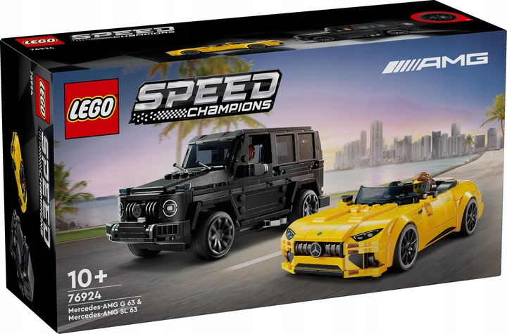 LEGO SPEED 10+ AUTO MERCEDES DWA SAMOCHODY MERCEDES AMG G63 I SL63 76924