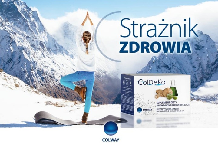 ____ColDeKa____Colway Witaminy D3 K2 A SHIITAKE + BETA D GLUKAN 60 kapsułek