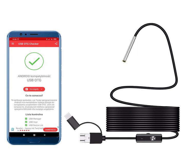 Kamera inspekcyjna AN97-3.9MM HD Android USB-C endoskop