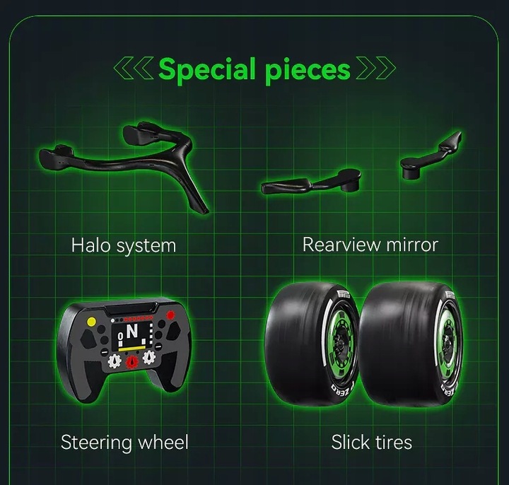 KLOCKI CADA BOLID FORMULA 1 KICK SAUBER F1 TEAM C44 314 EL. C55032W