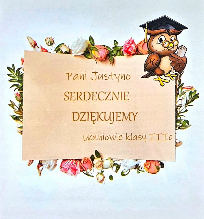 Kosz prezentowy na zakończenie roku personalizowany zestaw dla nauczyciela