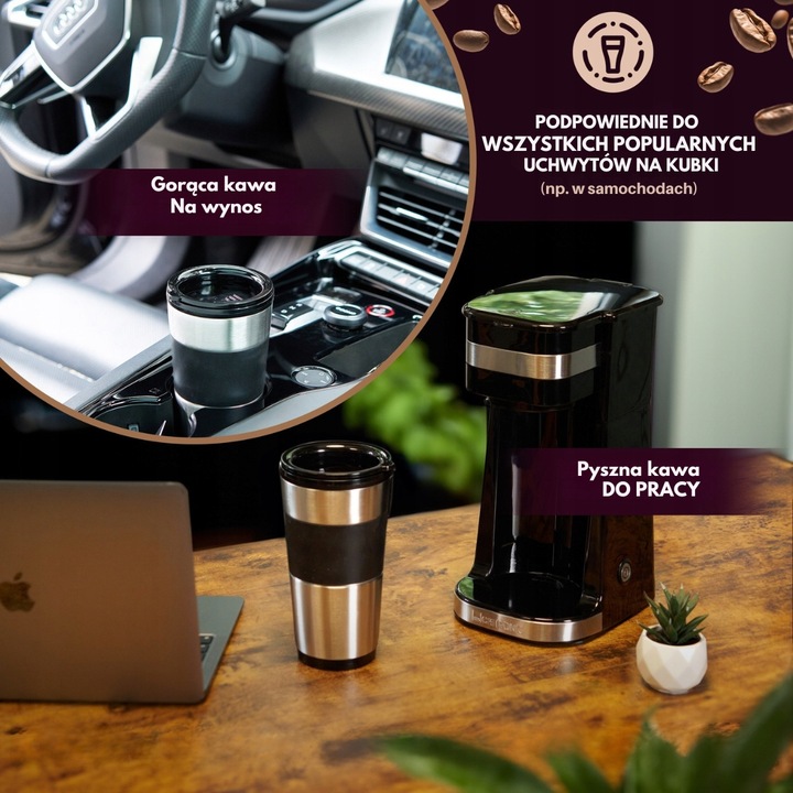 EKSPRES DO KAWY KAWIARKA PRZENOŚNY PRZELEWOWY TURYSTYCZNY TERMICZNY KUBEK C