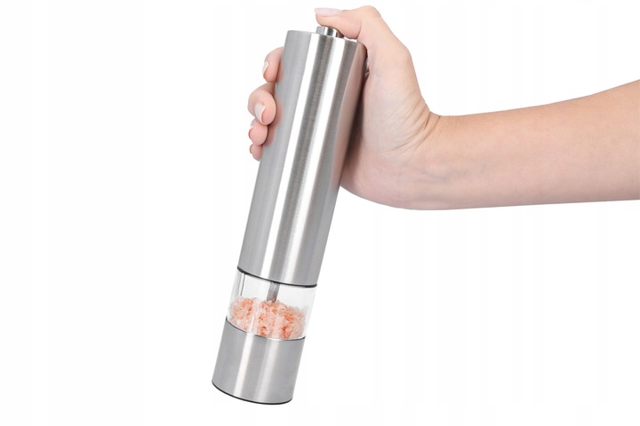 Elektryczny młynek do soli pieprzu stal nierdzewna