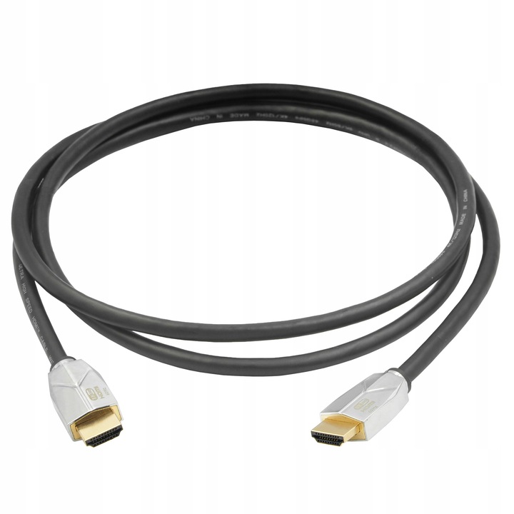 KABEL PRZEWÓD HDMI 2.1 Z ETHERNET 8K 4K 120Hz UHD 48Gbps HDR 3D eARC PRO 1m