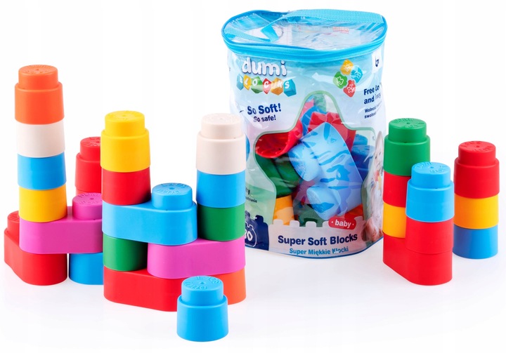 DUMEL DUŻE SUPER MIĘKKIE KLOCKI DUMI BLOCKS