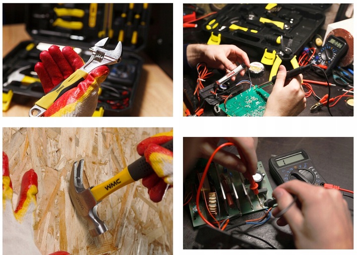 ZESTAW NARZĘDZI DLA ELEKTRYKA KLUCZ MIERNIK PRĄDU