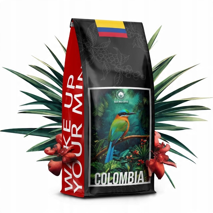 Kawa ziarnista 1kg Kolumbia Świeżo Palona 100% ARABICA - Blue Orca Coffee
