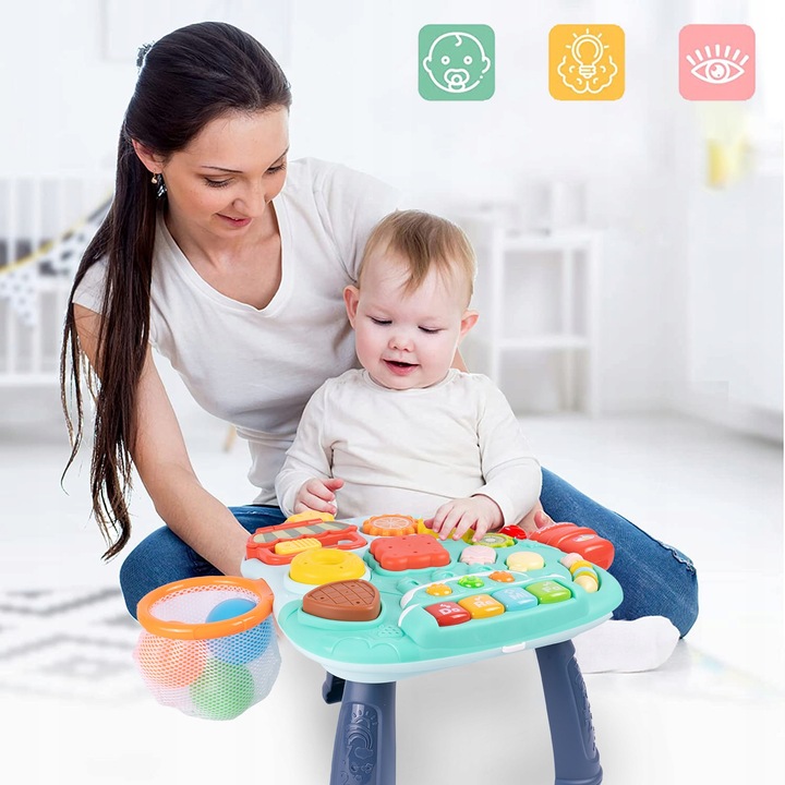 PCHACZ JEŹDZIK CHODZIK INTERAKTYWNY HULAJNOGA STOLIK 5w1 DLA DZIECI