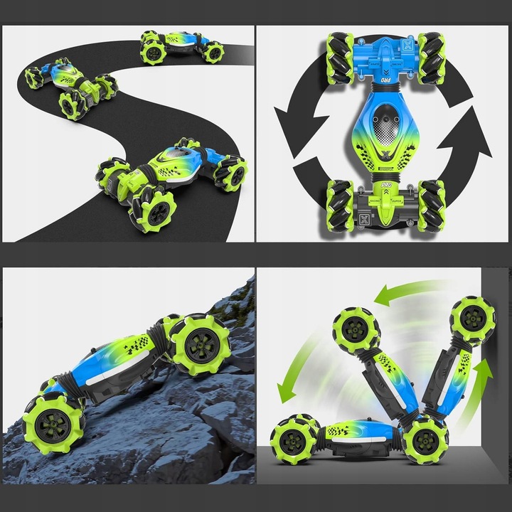 SAMOCHÓD ZDALNIE STEROWANY GESTAMI RĘKĄ AUTO TWISTER STUNT DRIFT 4X4 360°