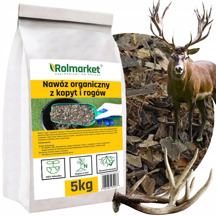 Wióry Rogowe Nawóz Z Rogów I Kopyt 5kg Bydlęcych Mączka Wióry Rogi Kopyta