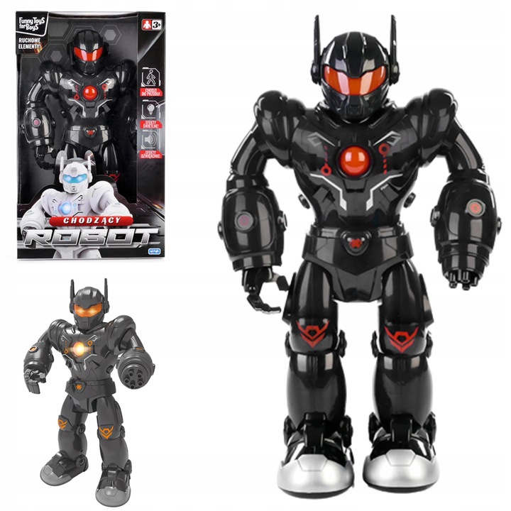 ROBOT INTERAKTYWNY ŚWIATŁO DŹWIĘK CHODZI STRZELA