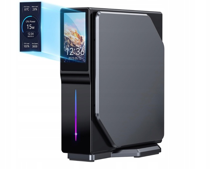 Mini komputer, Intel N95, 512GB SSD,16GB RAM, Win11 Pro,WiFi,LED, MK-N95-S1