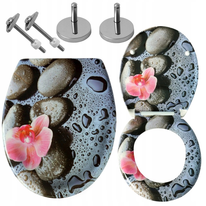 DESKA WC KLOZETOWA SEDESOWA WOLNOOPADAJĄCA KOLOROWA KAMIEŃ STORCZYK ESTIVA