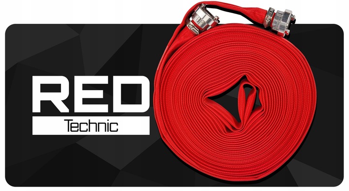 WĄŻ STRAŻACKI PARCIANY DO WODY SZAMBA SZYBKOZŁĄCZKA 1" 30 M 8 BAR