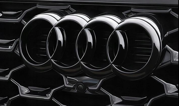 Emblemat Przód Audi A3, A4, A5, TT Czarny 249MM