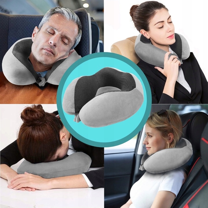 PODUSZKA PODRÓŻNA TURYSTYCZNA NA SZYJĘ ZAGŁÓWEK DO SAMOCHODU MEMORY