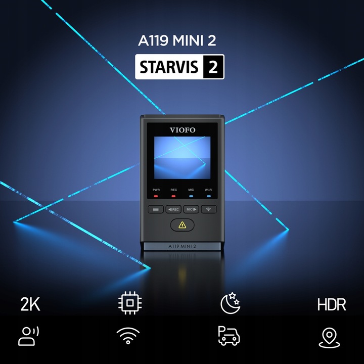 KAMERA REJESTRATOR VIOFO A119 MINI 2 GPS WIFI QHD