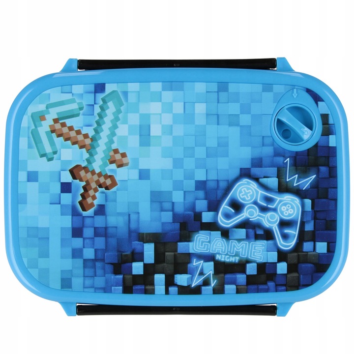 ZESTAW ŚNIADANIOWY BIDON ŚNIADANIÓWKA TRITAN 450ml BPA FREE PIXELE PAD